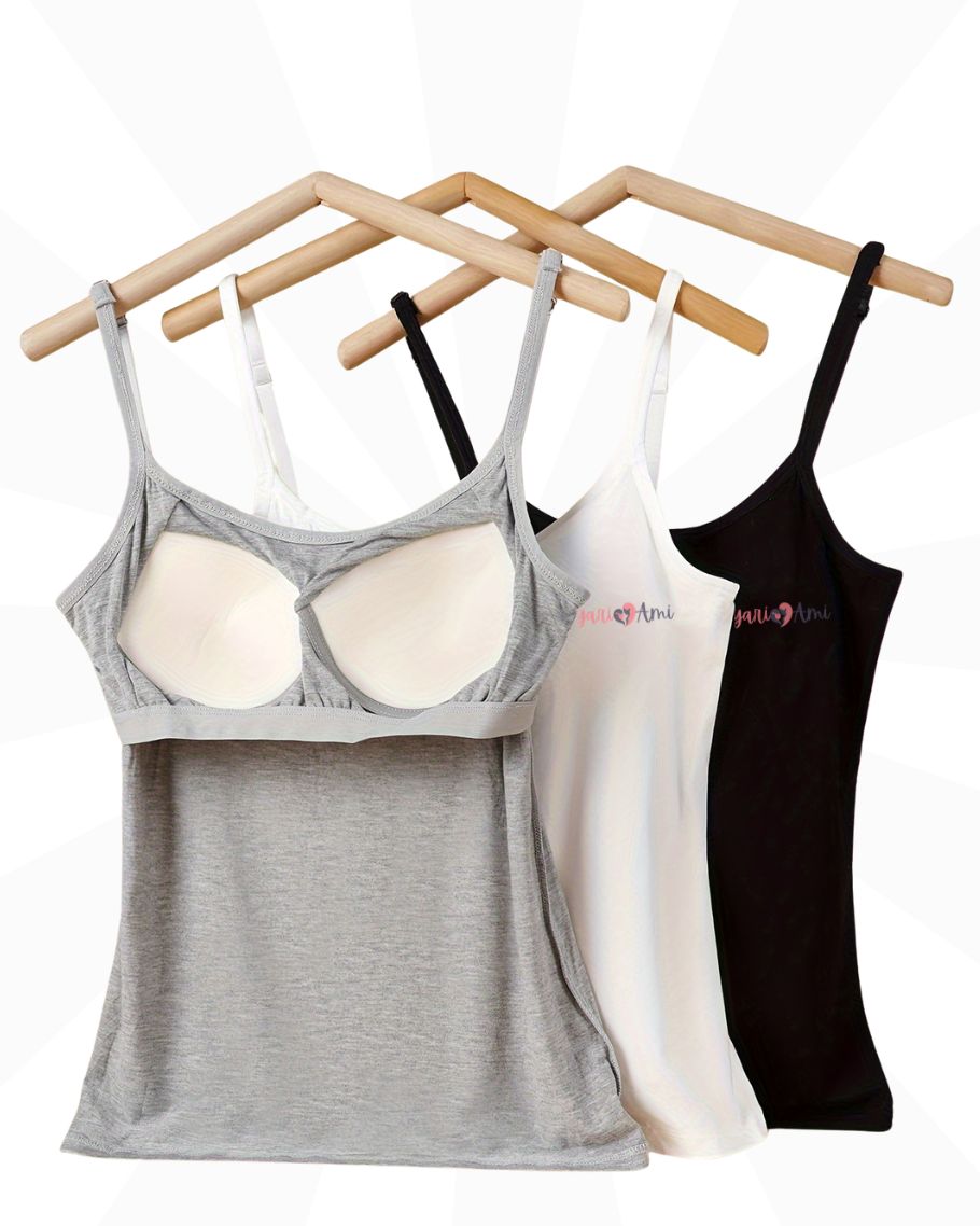 Padded Long Camisoles For Teens | Flat Padding | Imported Stuff
