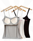 Padded Long Camisoles For Teens | Flat Padding | Imported Stuff