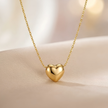 Puffy Heart Charm Necklace