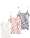 Padded Long Camisoles For Teens | Flat Padding | Imported Stuff
