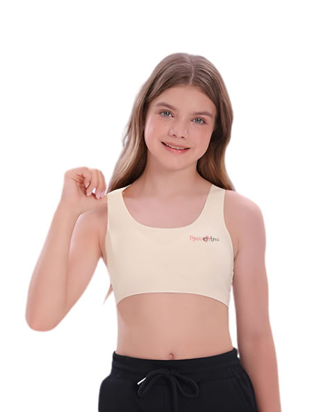 Removable Padded Bidi/Bra for Teen Girls | Perfect Innerwear for School Wear