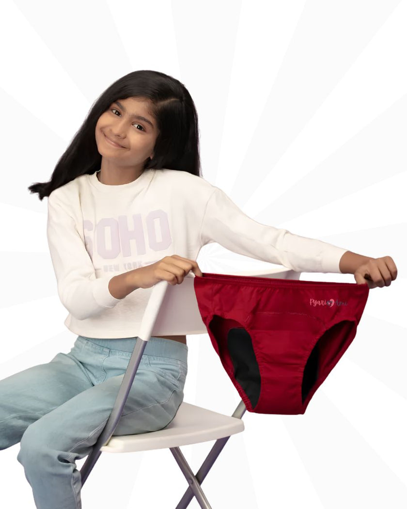 Teenage Girls Cotton Panties 100% Cotton and Stretchable | Skin Friendly Material