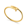Gold Plated Nail Cuff Bangle
