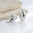 Teardrop Dome Earrings Buds