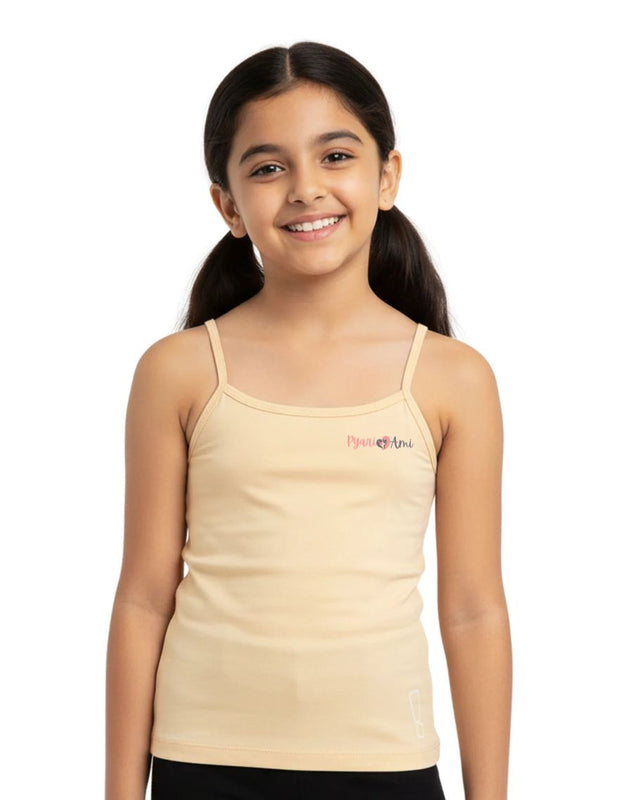 Layer Camisoles For Teen Girls | Pure 100% Cotton | Covers Nipple Buds | Daily School Wear