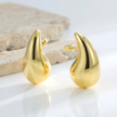 Teardrop Dome Earrings Buds
