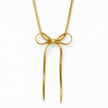 Ruban Bow Tassel Necklace